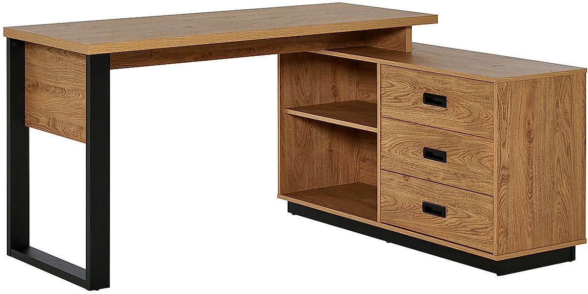 Jahnke Eckschreibtisch »RIVA C 150 E«, (1 St.), wechselseitig montierbar, S günstig online kaufen