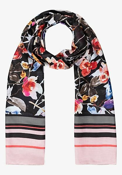 Schal mit Flowerprint, multicolor, Frühjahrs-Kollektion günstig online kaufen