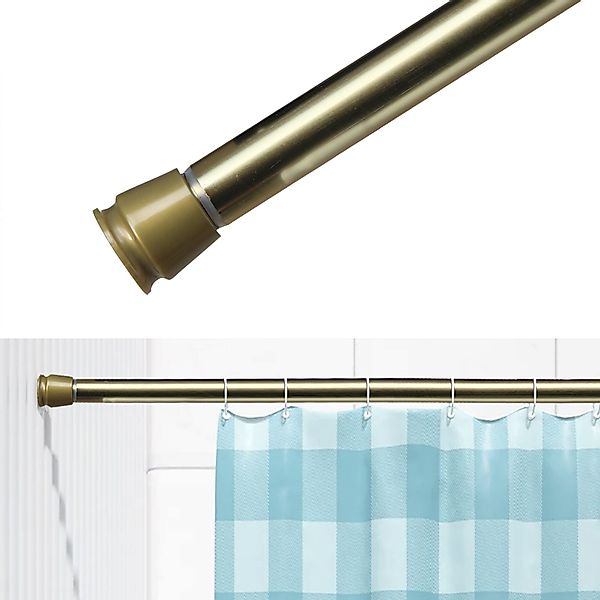 tinycurtains Klemmstange Teleskopstange 55-90 cm Türvorhangstange günstig online kaufen