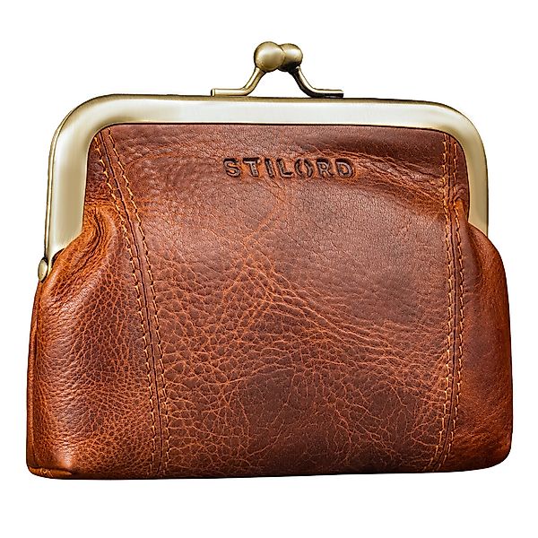 STILORD Geldbörse "Goldie" Vintage Spangenportemonnaie Leder günstig online kaufen