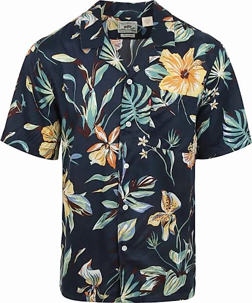 Levi's Hemd Kurzarm Navy Sunset Flora - Größe S günstig online kaufen