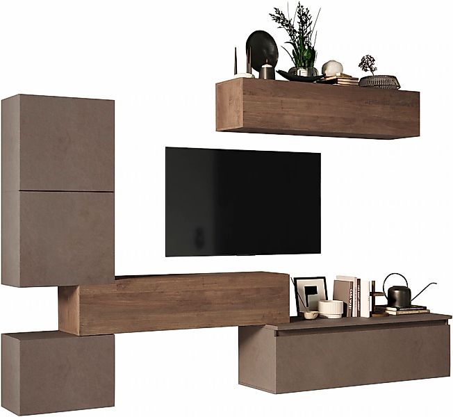 Home affaire Wohnwand "Infinity, 6tlg. Breite 290 cm, Höhe variabel, Schran günstig online kaufen