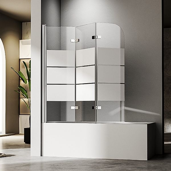Hopibath Duschwand für Badewanne milchglas 120 günstig online kaufen