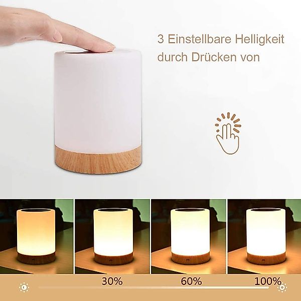 DOPWii Nachttischlampe LED Nachttischlampe,Tischlampe Touch Dimmbar günstig online kaufen