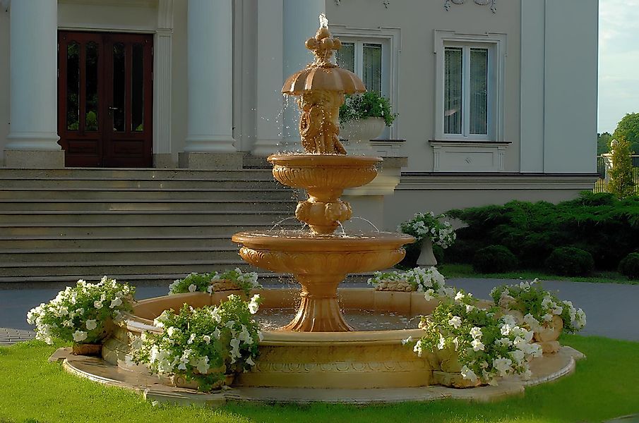 JVmoebel Gartenbrunnen Springbrunnen Fontäne Fontaine Brunnen günstig online kaufen
