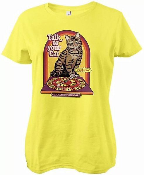 Steven Rhodes T-Shirt Talk To Your Cat Girly Tee günstig online kaufen