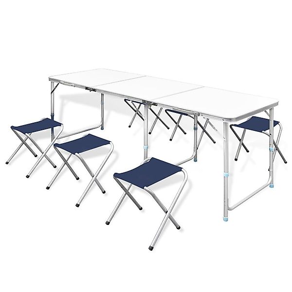 vidaXL Campingstuhl Klappbarer Campingtisch mit 4 günstig online kaufen