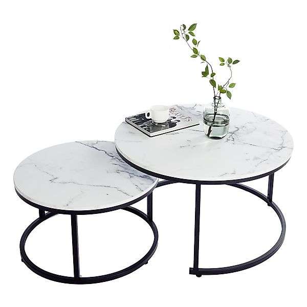 HomeGuru Couchtisch rund, Satztische 2 St., günstig online kaufen