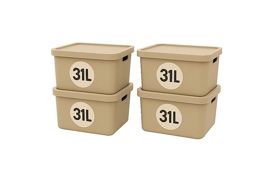 Plastard Aufbewahrungsbox mit Deckel von 7,5 - 31 Liter in verschied, Farbe günstig online kaufen