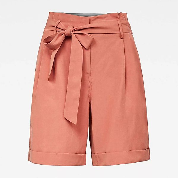 G-star Pleated Shorts Mit Hoher Taille 28 Light Auburn günstig online kaufen
