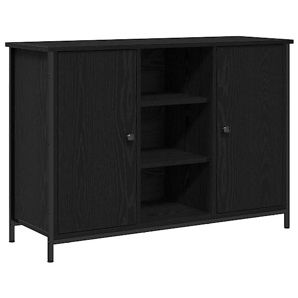 vidaXL Sideboard Schwarz Eichen-Optik 100 x 35 x 70 cm Holzwerkstoff 869096 günstig online kaufen