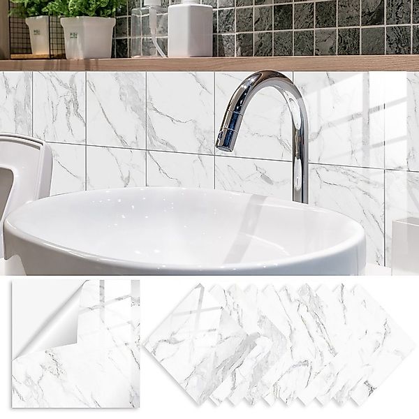 COOL-i ® Fliesenaufkleber, PVC Wasserfest,Selbstklebend,Hitzebeständig,Star günstig online kaufen