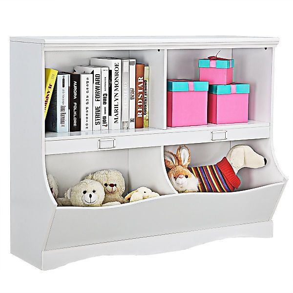 COSTWAY Bücherregal, Kinder, mit 4 Fächern, günstig online kaufen