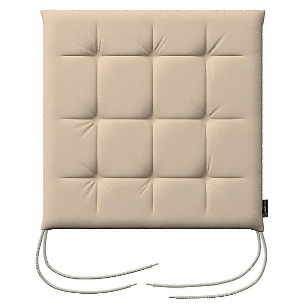 Stuhlkissen Jonas mit Bindeschnur, creme-beige, 40 x 40 x 3,5 cm, Living (1 günstig online kaufen