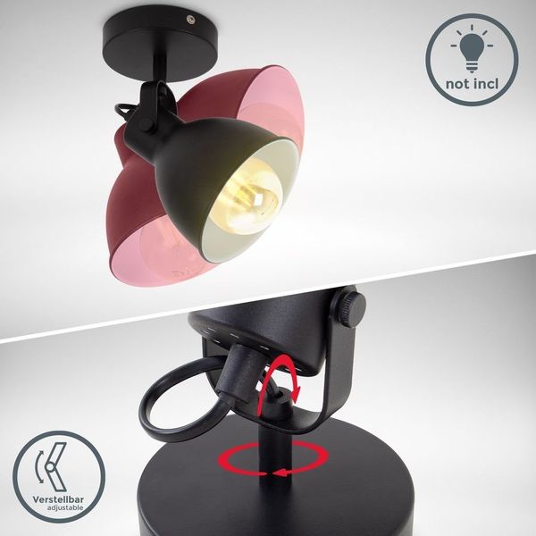 B.K.Licht LED Deckenspot Deckenleuchte 1-flammige Retro günstig online kaufen