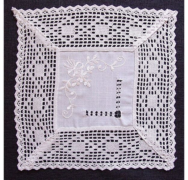 matches21 HOME & HOBBY Tischdecke Tischdeckchen BRIT Häkelbordüre Landhaus günstig online kaufen