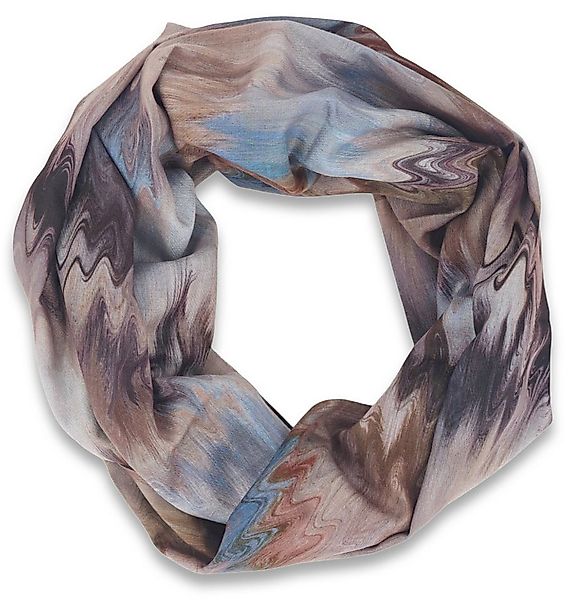 styleBREAKER Loop Loop Schal mit Aquarell Wellenmuster, (1-St) günstig online kaufen