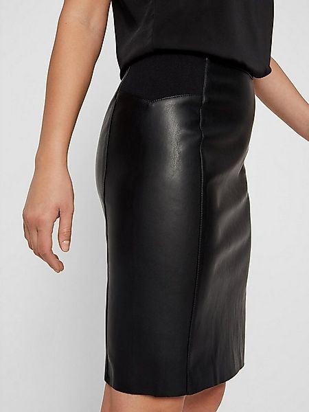 Vero Moda Lederimitatrock VMBUTTERSIA HW COATED SKIRT NOOS günstig online kaufen