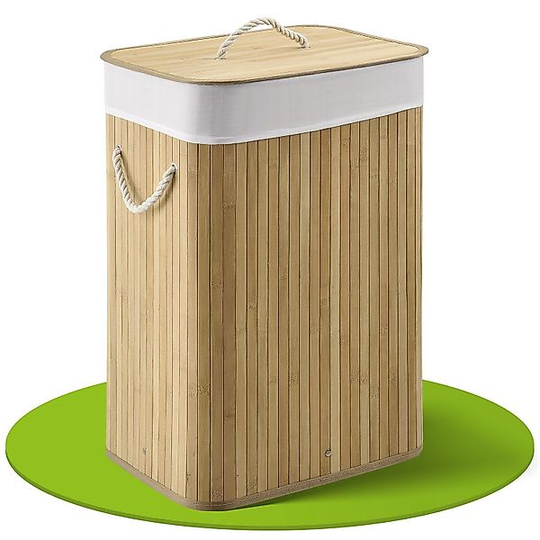 Juskys Wäschekorb Curly, 72 l, mit günstig online kaufen