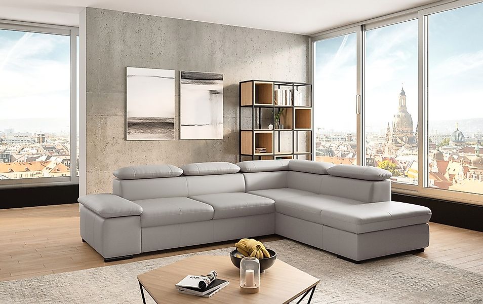 sit&more Ecksofa "Alcudia L-Form" mit Armteilverstellung, optional Kopfteil günstig online kaufen