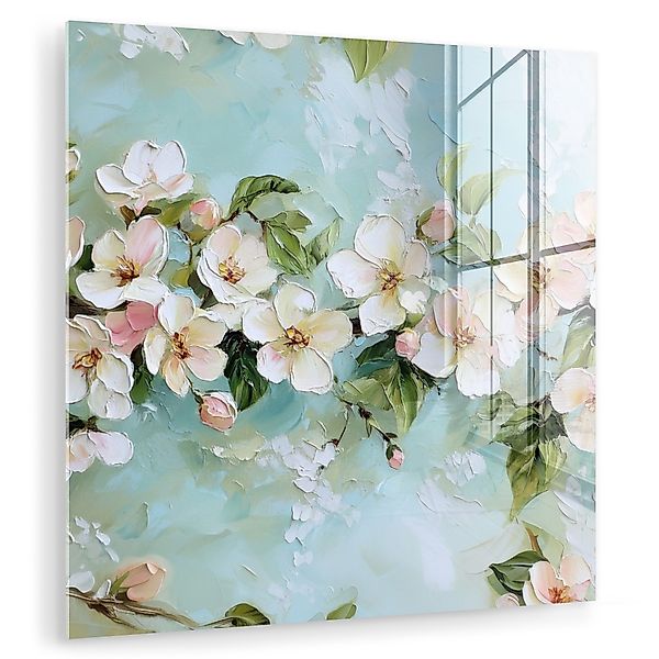 MuchoWow Acrylglasbild Blossom - Blätter - günstig online kaufen