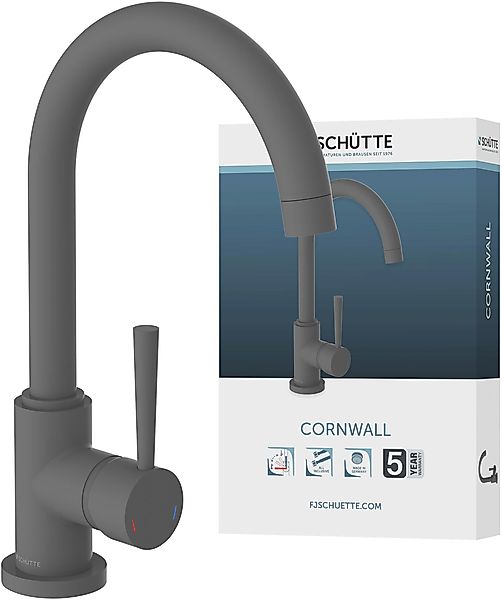 Schütte Spültischarmatur CORNWALL energiesparender Cold-Start, 360° günstig online kaufen