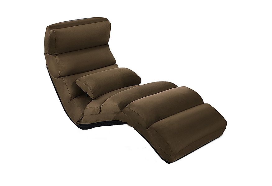 COSTWAY Relaxliege, mit Liegefunktion, Bodensessel klappbar verstellbare Rü günstig online kaufen