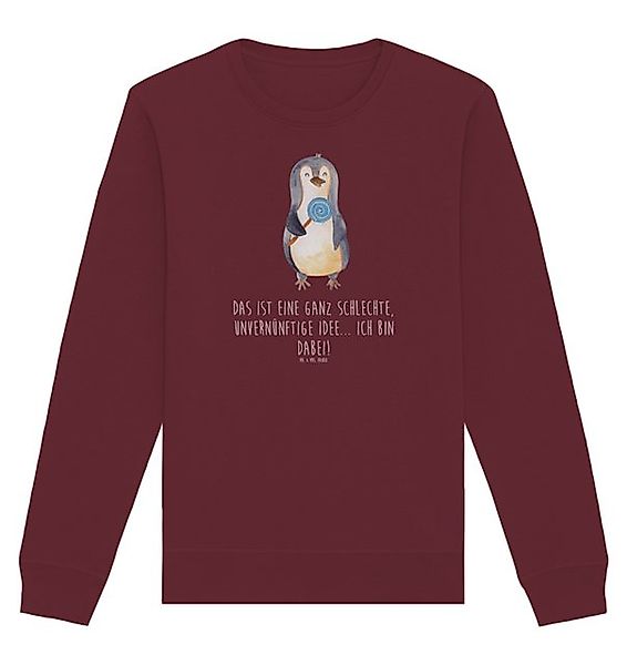 Mr. & Mrs. Panda Longpullover Pinguin Lolli Größe XL - Burgundy - Geschenk, günstig online kaufen