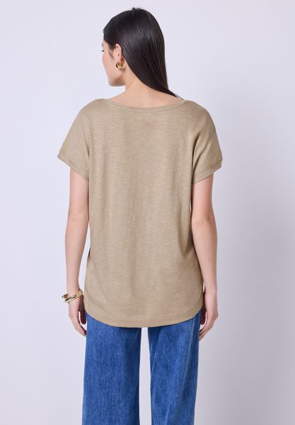 STREET ONE STUDIO V-Shirt im soften Baumwoll-Mix günstig online kaufen