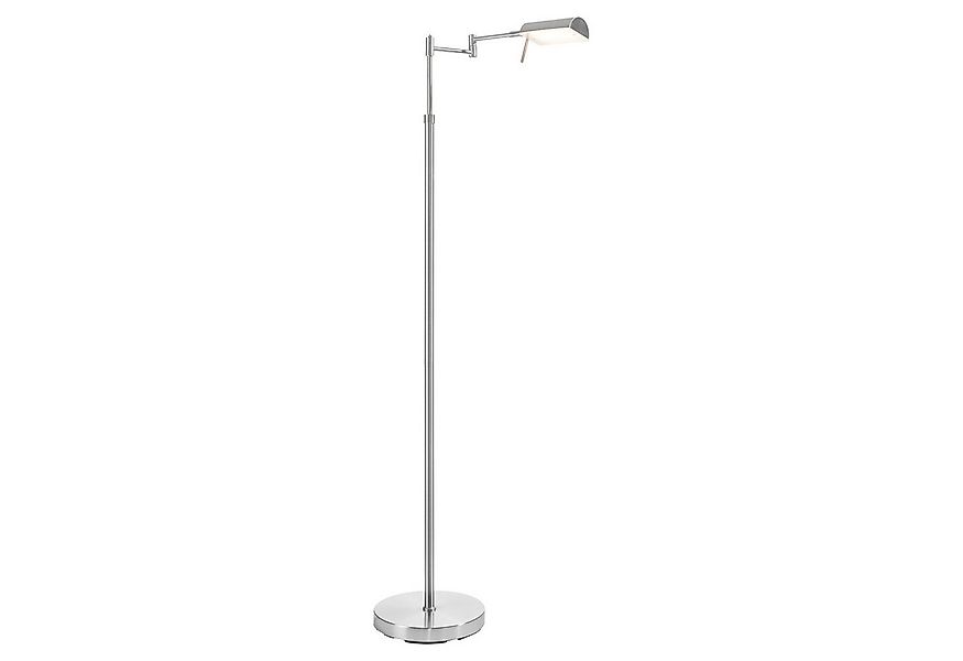casa NOVA LED Stehlampe Stehleuchte TROY, H 146 cm, Nickelfarben, Metall, A günstig online kaufen