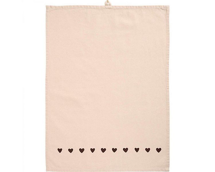 Ib Laursen Geschirrtuch Ib Laursen Geschirrtuch Johanne mit braunen Herzen günstig online kaufen