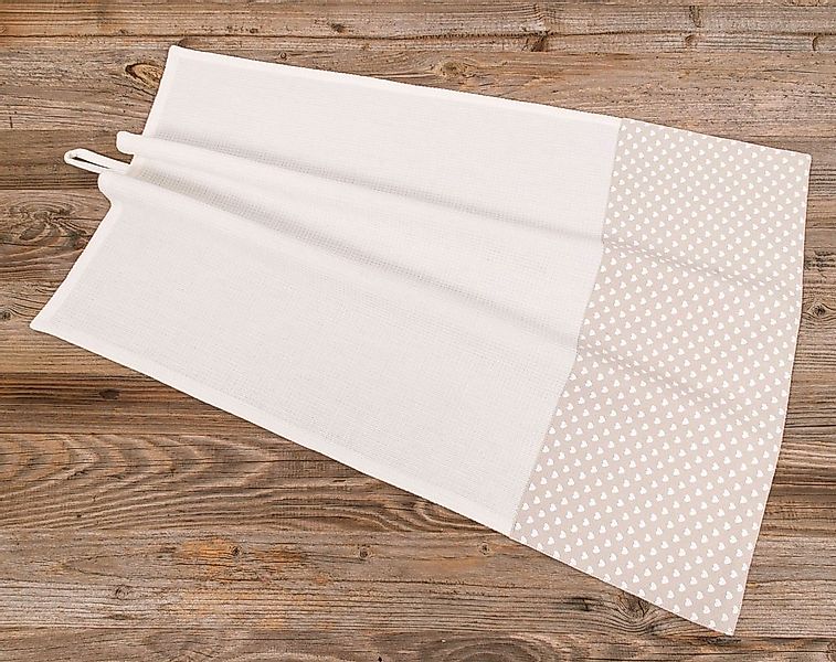 matches21 HOME & HOBBY Geschirrtuch Geschirrtuch LandhausWaffelpique, Herzc günstig online kaufen