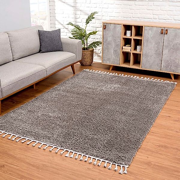 Carpet City Hochflor-Teppich »Pulpy 100«, rechteckig, 30 mm Höhe, Läufer, w günstig online kaufen