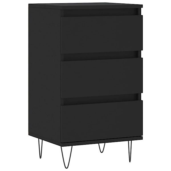 vidaXL Sideboard Schwarz 40x35x70 cm Holzwerkstoff 831093 günstig online kaufen