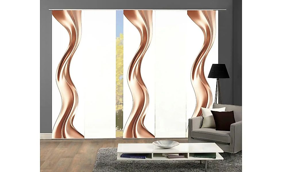 HOME WOHNIDEEN Schiebegardine "OAKLEY" Paneelwagen 5 Stk. tlg. SCHIEBEVORHA günstig online kaufen