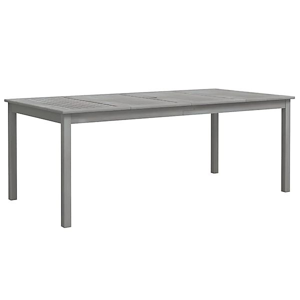 vidaXL Gartentisch Grau 200x100x75 cm Massivholz Akazie 318745 günstig online kaufen
