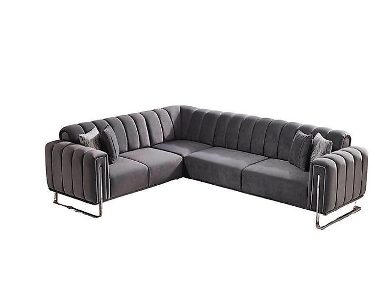 Villa Möbel Ecksofa Luven, mit Relax-/Bettfunktion durch umklappbare Rücken günstig online kaufen