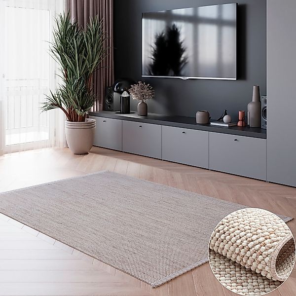 OTTO home Teppich "Vals" rechteckig 7 mm Höhe Uni Farben, meliert, Sisal-Op günstig online kaufen