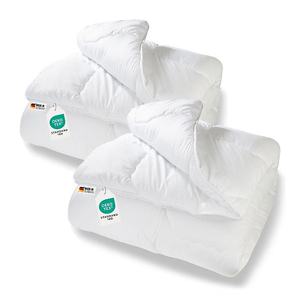 2 Stk extra warme Winter Bettdecke Duo Steppbett Baumwollbezug 135x200 günstig online kaufen