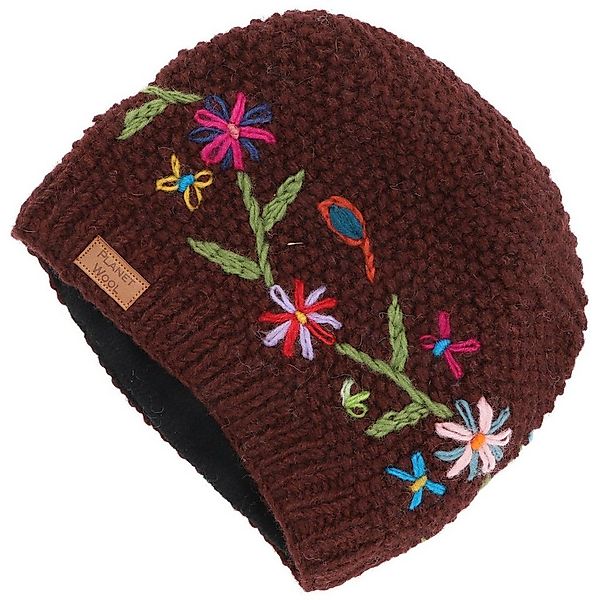 Guru-Shop Strickmütze Kurze Beanie Mütze, bestickte Strickmütze,.. günstig online kaufen