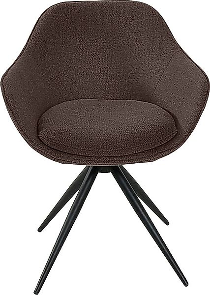 K+W Komfort & Wohnen Drehstuhl "ZOOM" () 4-Fuß Drehstuhl mit Gestell aus Me günstig online kaufen