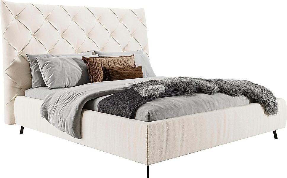 Home affaire Polsterbett "Maxime, in 4 Breiten bis 200cm, auch in Leder" Ko günstig online kaufen