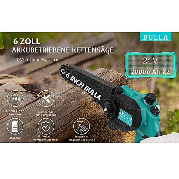 Vivitar Akku-Kettensäge mit Brushless-Motoren und mit günstig online kaufen