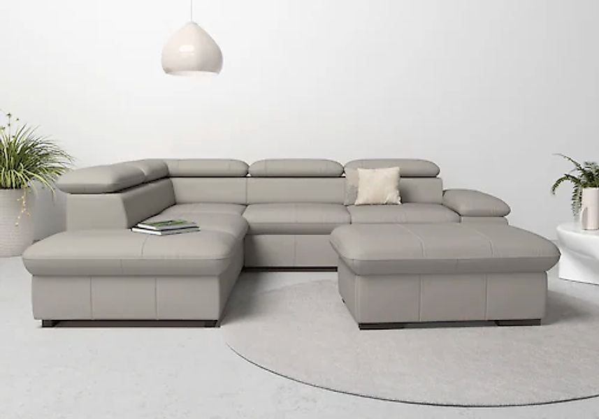 Home affaire Ecksofa "Alberto L-Form" mit Kopfteilverstellung, wahlweise mi günstig online kaufen