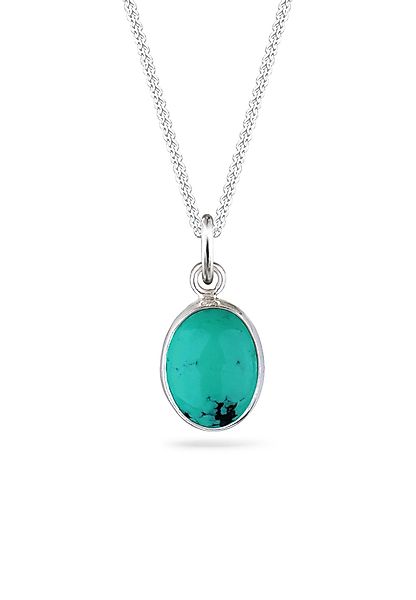 Elli Kette mit Anhänger Türkis Anhänger günstig online kaufen