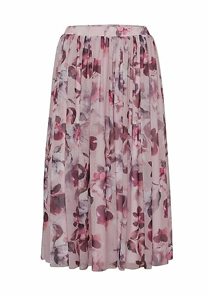 GOLDNER Sommerrock "Kurzgröße Luftig schwingender Rock aus bedrucktem Mesh" günstig online kaufen