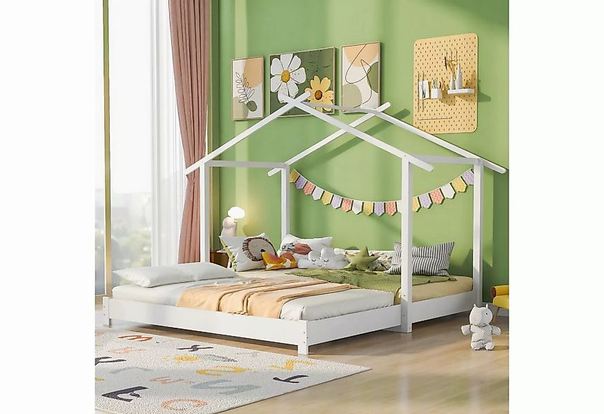 WISHDOR Kinderbett Bett Hausbett Kinderbett Einzelbett 90 /180 x 190cm (mit günstig online kaufen