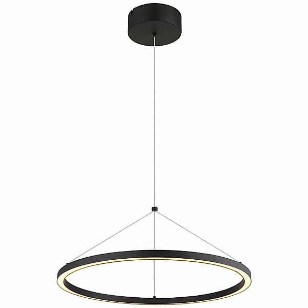 GLOBO LED-Pendelleuchte GRENVIX 67188H mattschwarz Opal Metall Kunststoff H günstig online kaufen