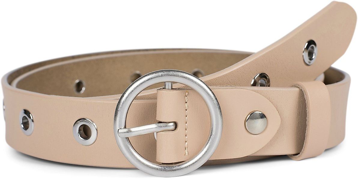 styleBREAKER Ledergürtel Leder Gürtel mit Lochnieten günstig online kaufen