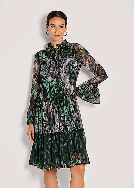 MADELEINE Midikleid Elegantes Stufenkleid mit All-Over-Print günstig online kaufen